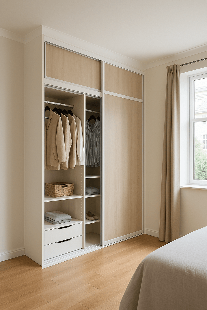 Dressing en angle sur mesure avec portes coulissantes