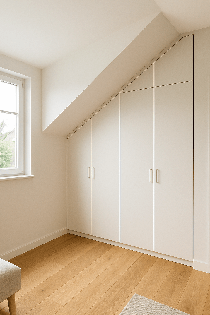 Dressing sous pente sur mesure avec portes battantes